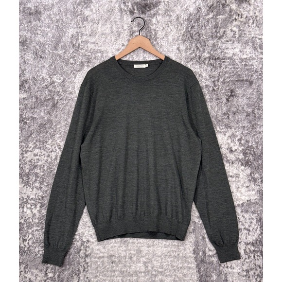 Suitsupply Other - SUITSUPPLY Sweater Mens Gray Merino Wool Crewneck Size XL